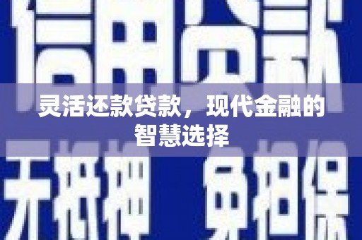 宜良灵活还款贷款，现代金融的智慧选择