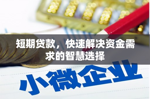 宜良短期贷款，快速解决资金需求的智慧选择