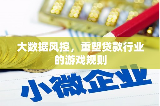 宜良大数据风控，重塑贷款行业的游戏规则