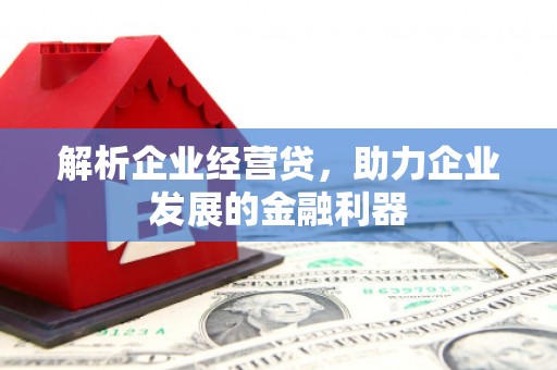 宜良解析企业经营贷，助力企业发展的金融利器
