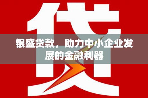 宜良银盛贷款，助力中小企业发展的金融利器