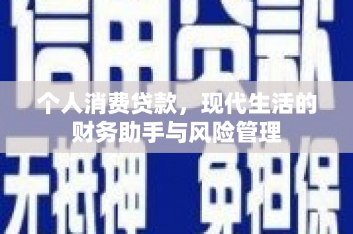 宜良个人消费贷款，现代生活的财务助手与风险管理