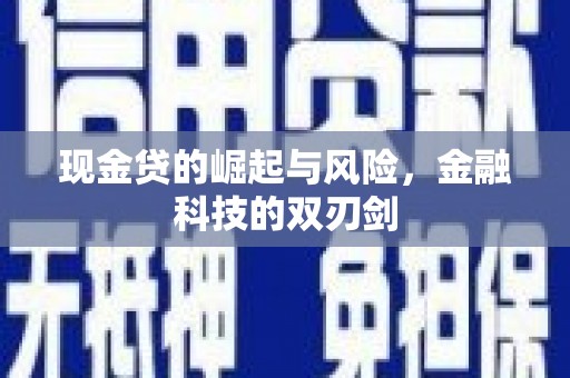 宜良现金贷的崛起与风险，金融科技的双刃剑