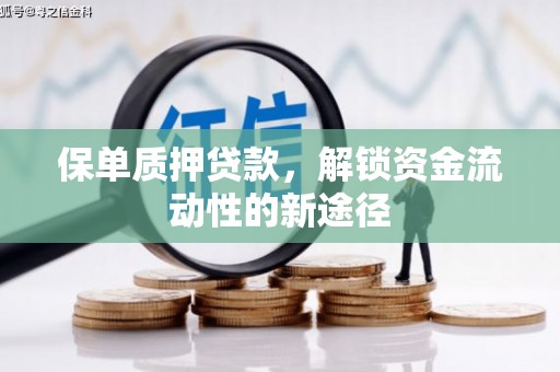 宜良保单质押贷款，解锁资金流动性的新途径