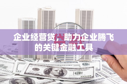 宜良企业经营贷，助力企业腾飞的关键金融工具