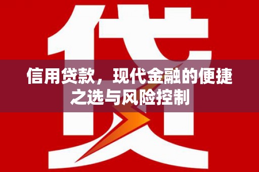 宜良信用贷款，现代金融的便捷之选与风险控制