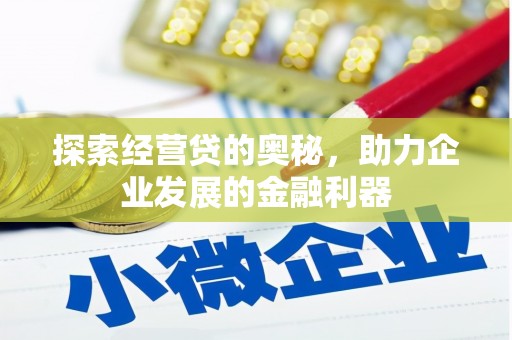 宜良探索经营贷的奥秘，助力企业发展的金融利器