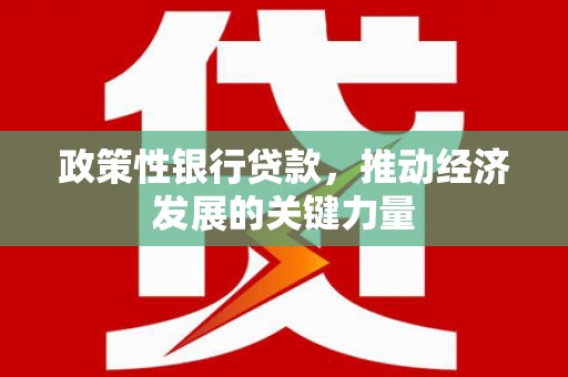 宜良政策性银行贷款，推动经济发展的关键力量