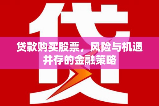 宜良贷款购买股票，风险与机遇并存的金融策略
