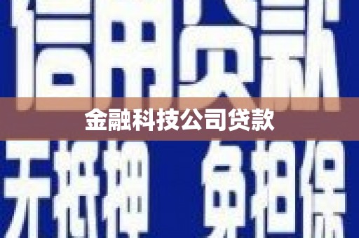 宜良金融科技公司贷款
