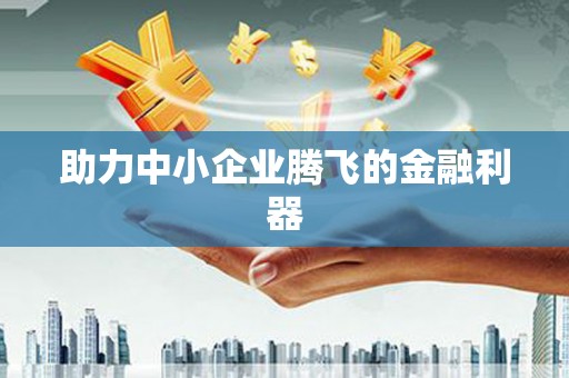宜良助力中小企业腾飞的金融利器